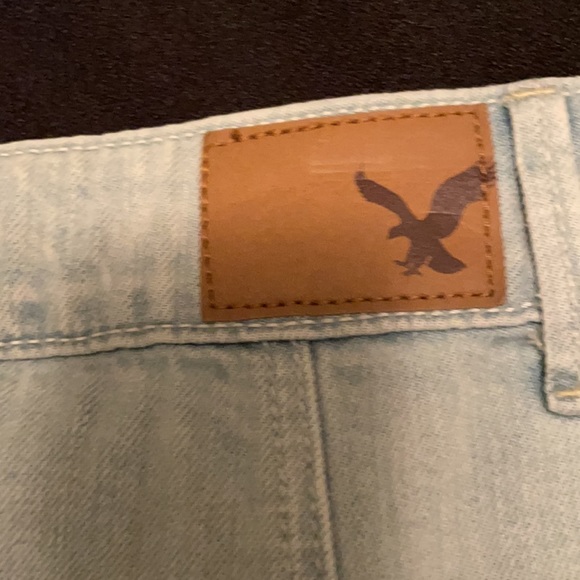 American Eagle Outfitters Button Down Jean Skirt - Light Blue Size 10 - Picture 3 of 8